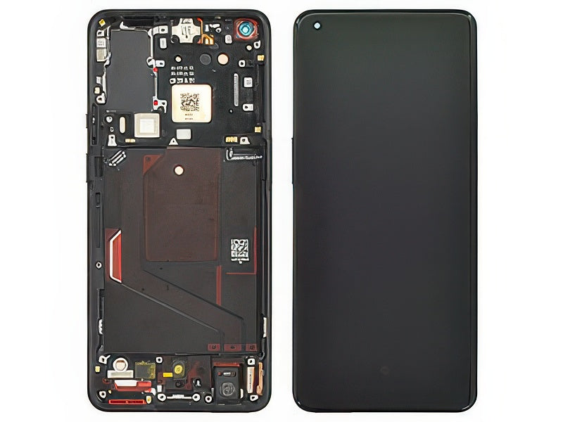 Lcd + Touch Screen + Frame + Tasti Laterali Stellar Nero per OnePlus 9 Pro