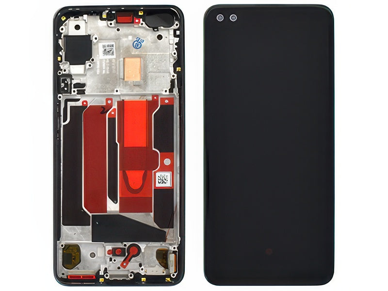 Lcd + Touchscreen + Frame Nero per OnePlus Nord