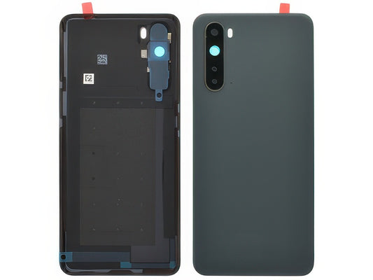 Cover Batteria + Vetrino Camera + Adesivi Grigio Ash per OnePlus Nord