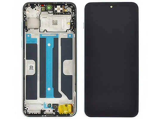 Lcd + Touch Screen + Frame + Tasti Laterali Dry Ice per OnePlus Nord 5 5G
