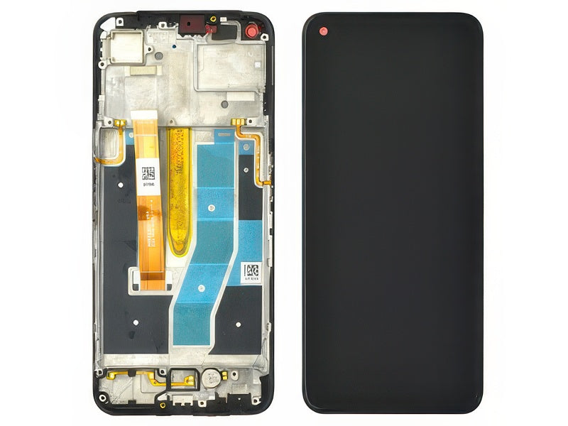 Lcd + Touch Screen + Frame + Switch Tasti Laterali Nero per OnePlus Nord CE2 Lite 5G
