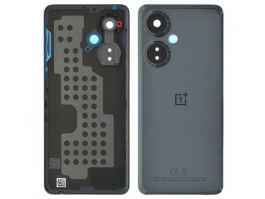 Cover Batteria + Vetrino Camera + Adesivi Chromatic Grigio per OnePlus Nord CE3 Lite 5G