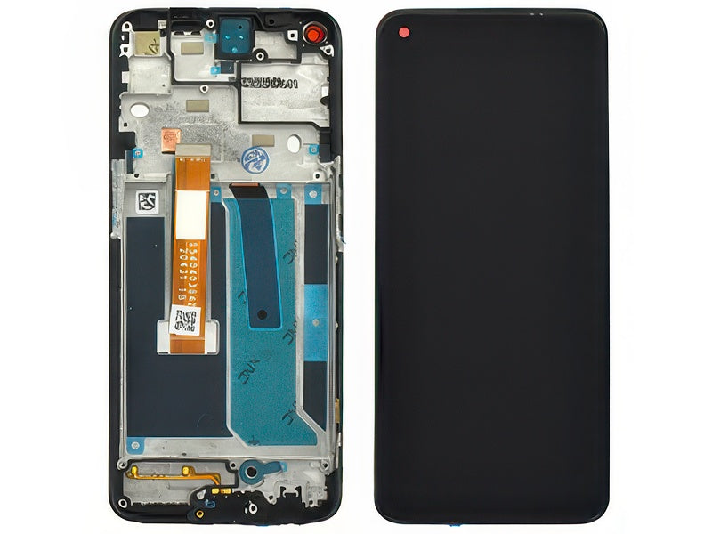 Lcd + Touchscreen + Frame Nero per OnePlus Nord N10 5G