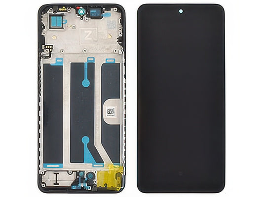 Lcd + Touch Screen + Frame + Switch Tasti Laterali Nero per OnePlus Nord CE5 5G