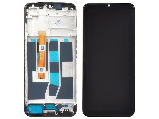 Lcd + Touch Screen + Frame Nero per Oppo A16