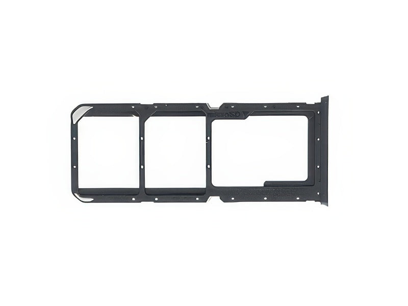 Sportello Dual Sim Card/SD Card + Alloggio Crystal Nero per Oppo A16