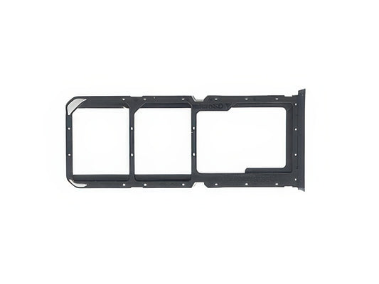 Sportello Dual Sim Card/SD Card + Alloggio Crystal Nero per Oppo A16