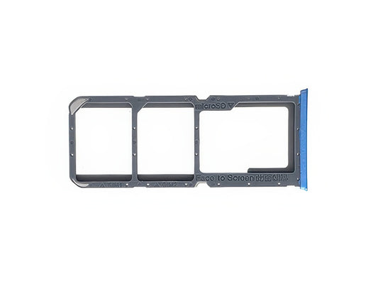Sportello Dual Sim Card/SD Card + Alloggio Pearl Blu per Oppo A16