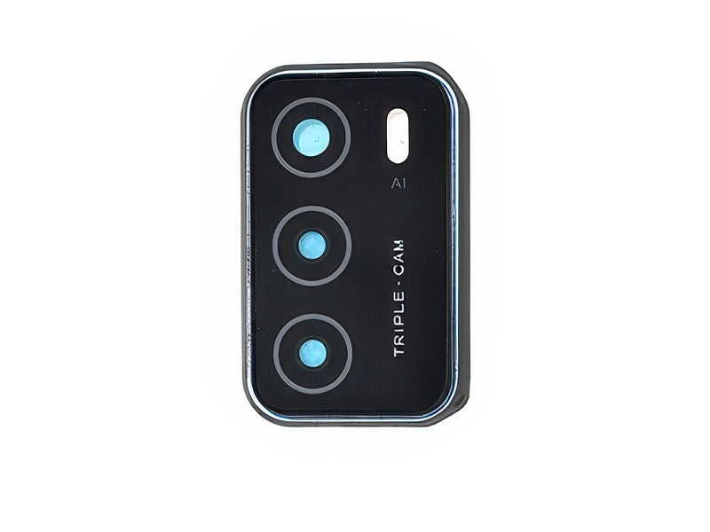 Cover Camera + Vetrino Pearl Blu per Oppo A16s