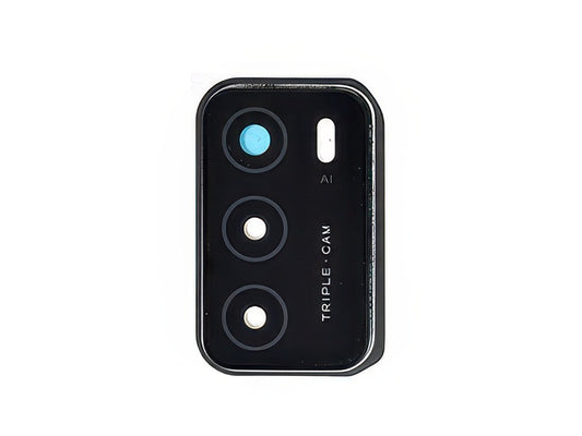 Cover Camera + Vetrino Crystal Nero per Oppo A16s