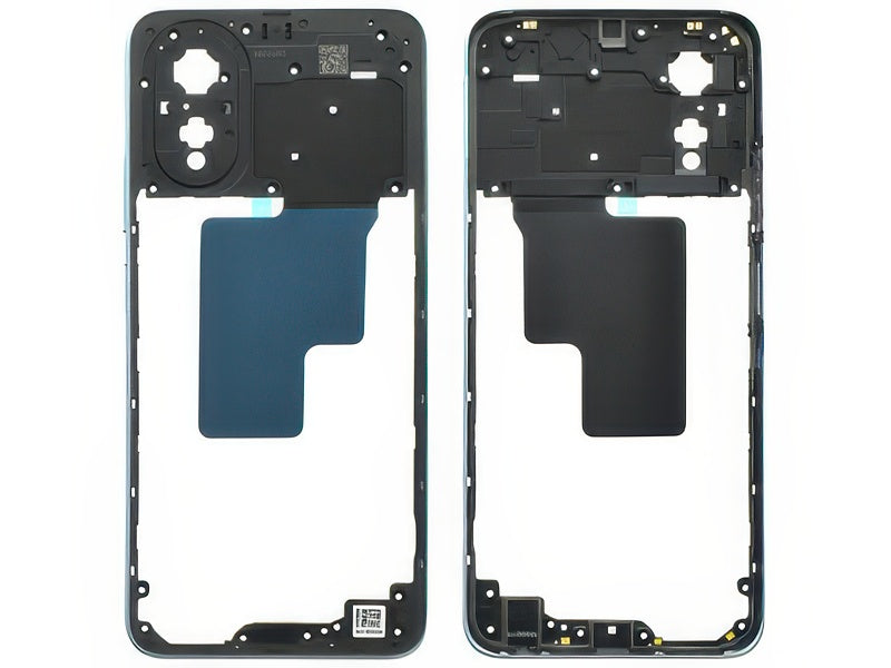 Cover Posteriore + Tasti Volume Glowing Blu per Oppo A18 4G
