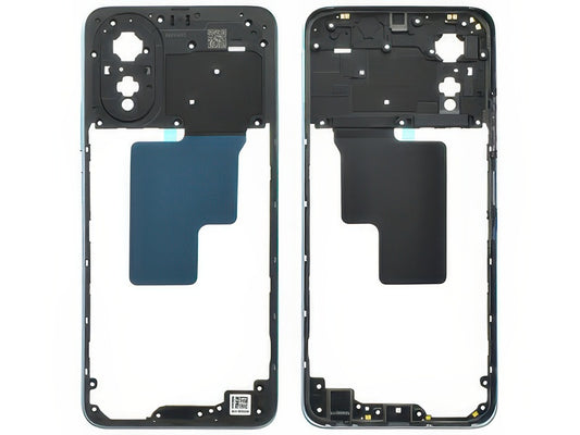 Cover Posteriore + Tasti Volume Glowing Blu per Oppo A18 4G