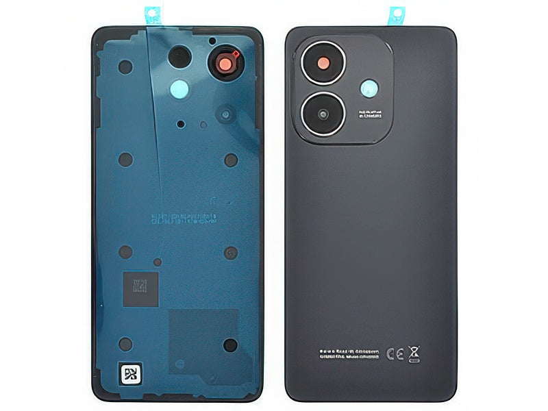 Cover Batteria + Vetrino Camera + Adesivi Sparkle Nero per Oppo A40