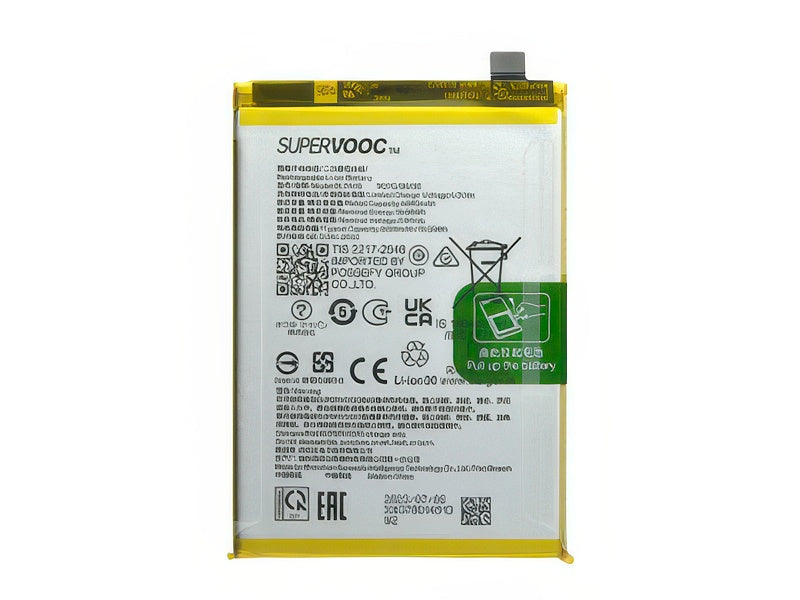BLPA19 Batteria 5000 mAh Li-Ion + Adesivo per Oppo A38 4G