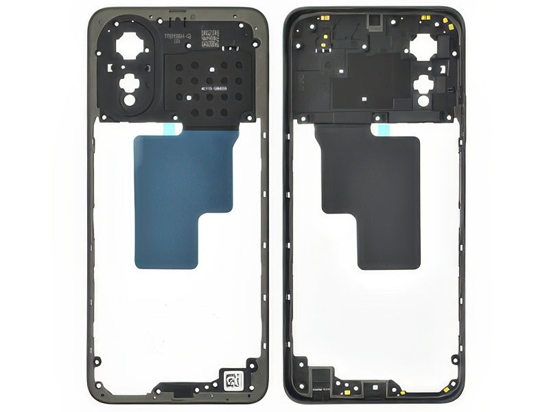 Cover Posteriore + Tasti Volume Glowing Nero per Oppo A38 4G