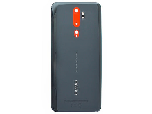 Cover Batteria + Adesivi Mirror Nero per Oppo A5 2020