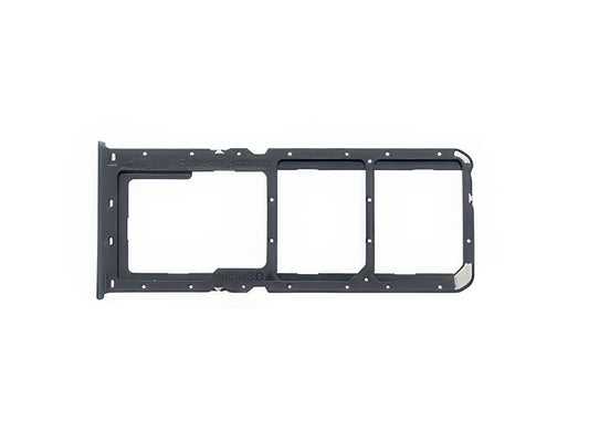 Sportello Dual Sim Card/SD Card + Alloggio Mirror Nero per Oppo A5 2020