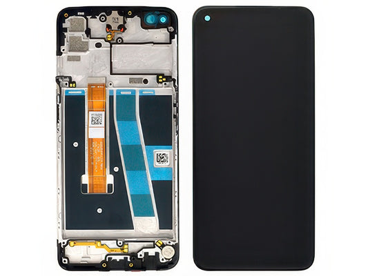 Lcd + Touchscreen + Frame + Altoparlante + Vibrazione Nero per Oppo A52