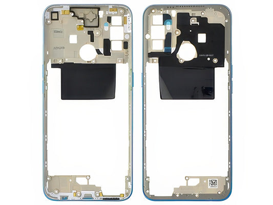 Cover Posteriore + Tasti Volume + Antenna NFC Fancy Blu per Oppo A53