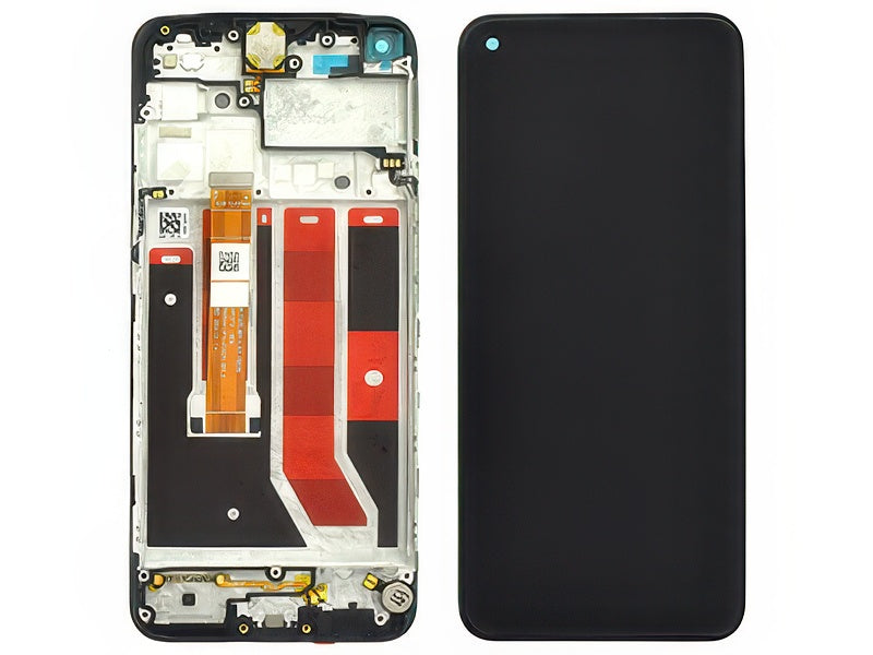 Lcd + Touch + Frame + Altoparlante Nero per Oppo A53s