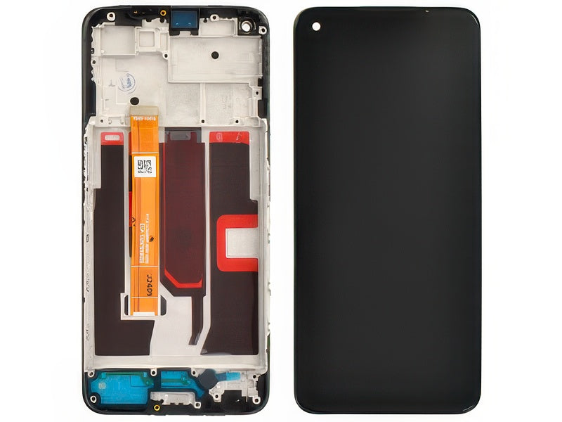 Lcd + Touch Screen + Frame Nero per Oppo A54 5G