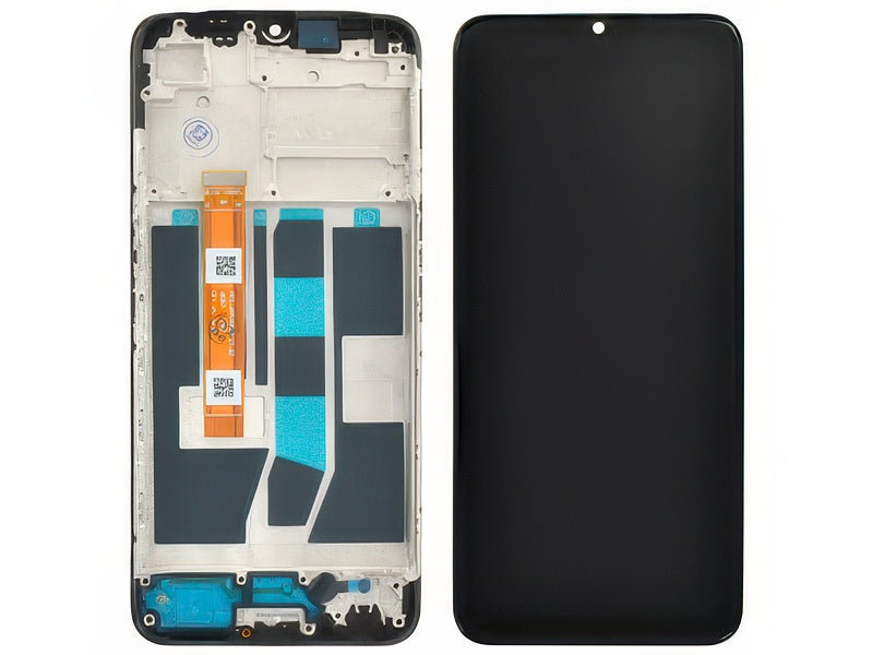 Lcd + Touch Screen + Frame Nero per Oppo A54s
