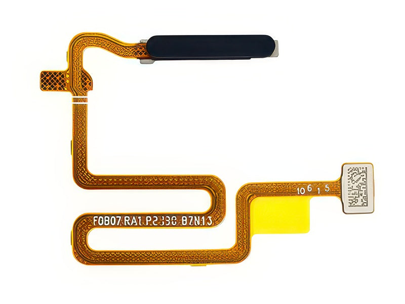 Flat Cable + Lettore Impronta Crystal Nero per Oppo A54s