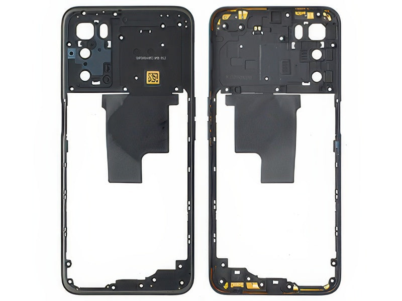Cover Posteriore + Tasti Volume + Antenna NFC Crystal Nero per Oppo A54s