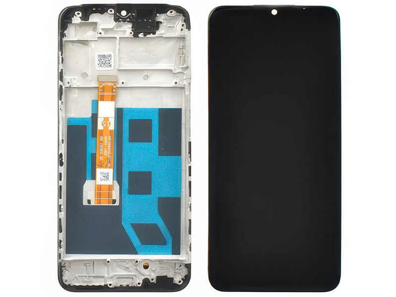 Lcd + Touch Screen + Frame Nero per Oppo A57s