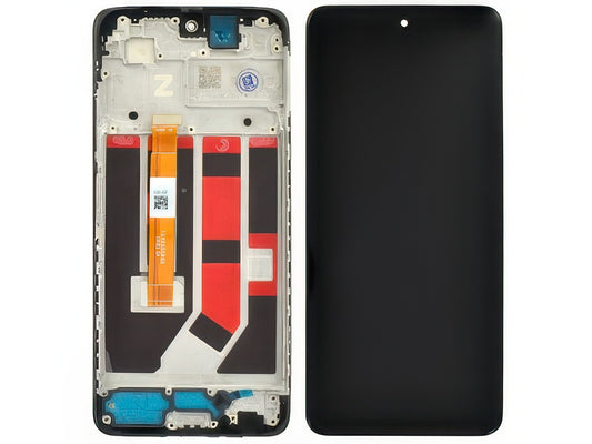 Lcd + Touch Screen + Frame Nero per Oppo A58 4G