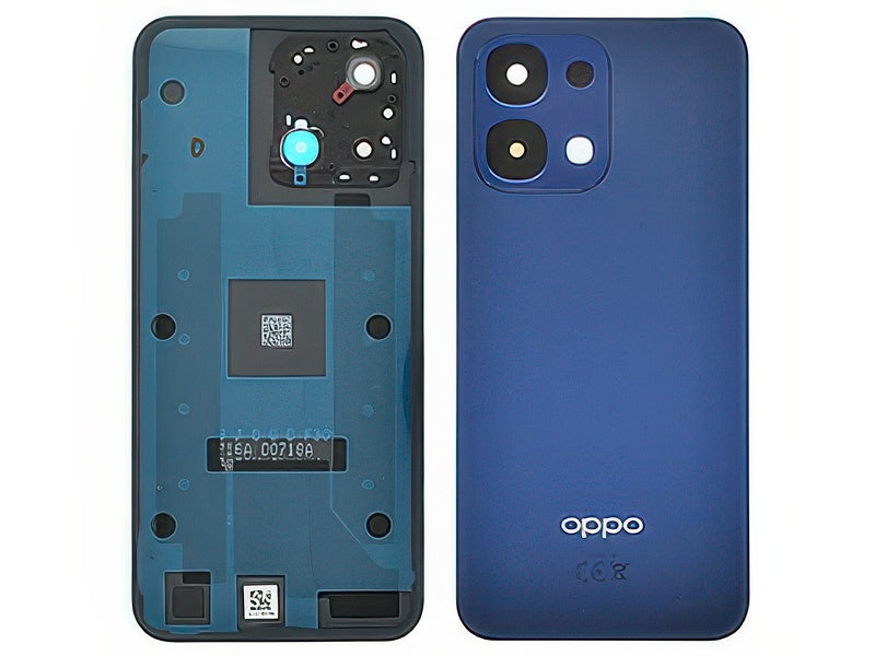Cover Batteria + Vetrino Camera + Adesivi Stellar Nero per Oppo A6 Pro 5G