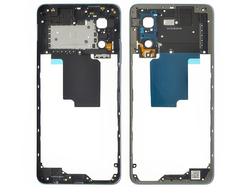 Cover Posteriore + Tasti Volume + Antenna NFC + Flash Ripple Blu per Oppo A60 4G