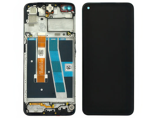 Lcd + Touchscreen + Frame + Altoparlante + Vibrazione Nero per Oppo A72