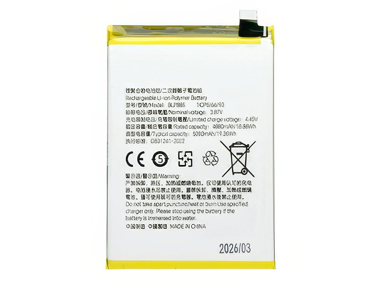 Batteria Litio 5000 mAh slim per Oppo A76