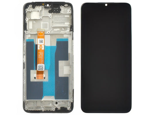 Lcd + Touch Screen + Frame Nero per Oppo A77 5G