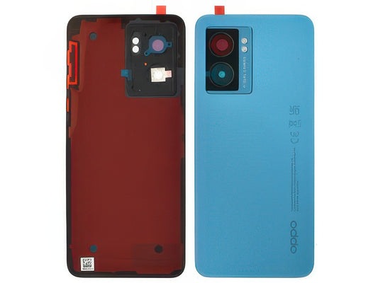 Cover Batteria + Adesivi Blu per Oppo A77 5G