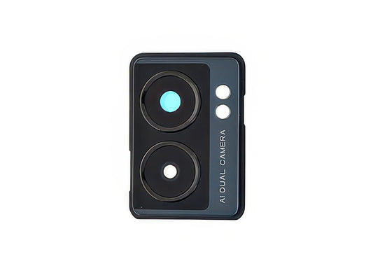 Cover Camera + Vetrino Nero per Oppo A77 5G