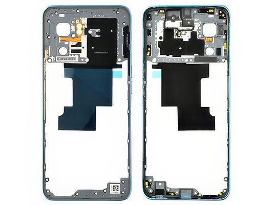 Cover Posteriore + Tasti Volume + Antenna NFC Blu per Oppo A77 5G
