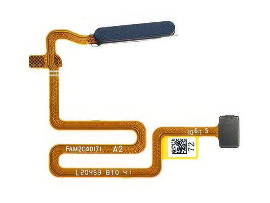 Flat Cable + Lettore Impronta Navy Nero per Oppo A73 5G