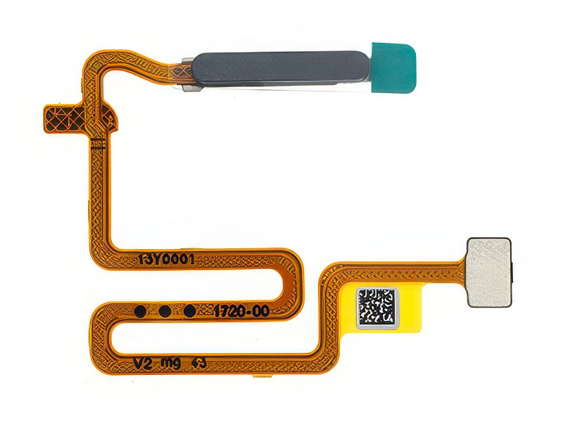 Flat Cable + Lettore Impronta Fluid Nero per Oppo A74 5G