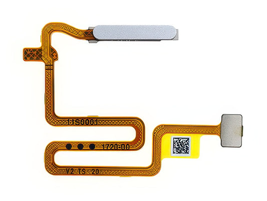Flat Cable + Lettore Impronta Space Argento per Oppo A74 5G