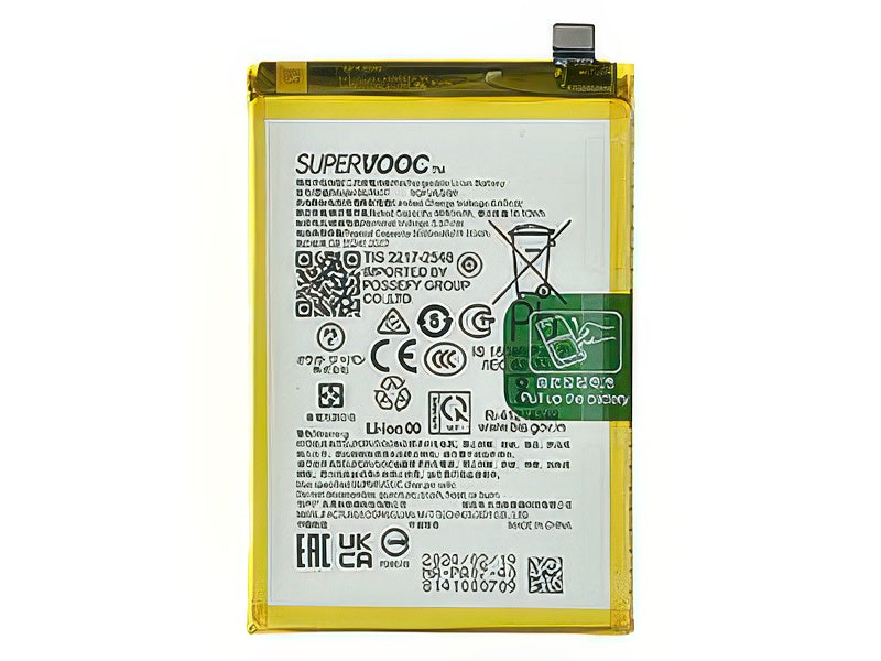 BLPA07 Batteria 5000 mAh Li-Ion + Adesivo per Oppo A78 4G