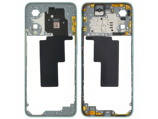 Cover Posteriore + Tasti Volume + Antenna NFC Glowing Blu per Oppo A78 5G