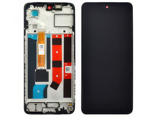Lcd + Touch Screen + Frame + Altoparlante Nero per Oppo A80 5G