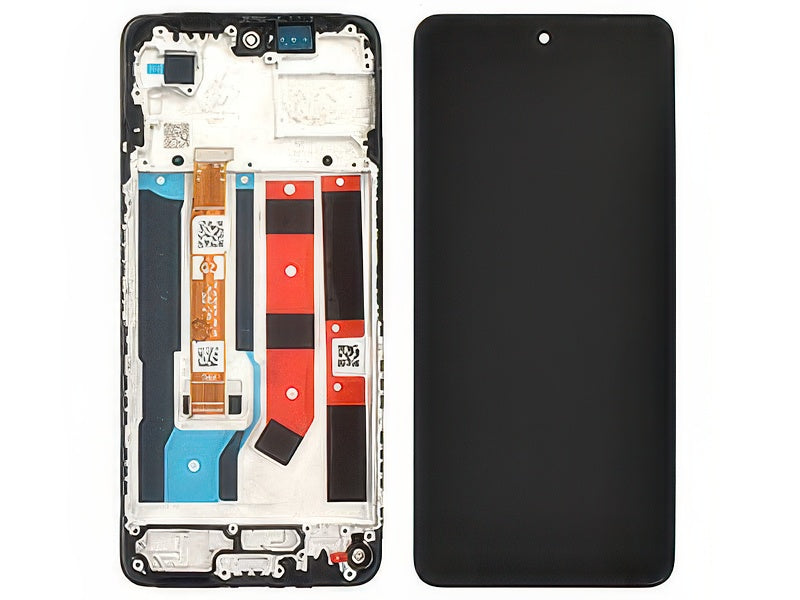 Lcd + Touch Screen + Frame Nero per Oppo A80 5G