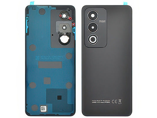 Cover Batteria + Vetrino Camera + Adesivi Starry Nero per Oppo A80 5G