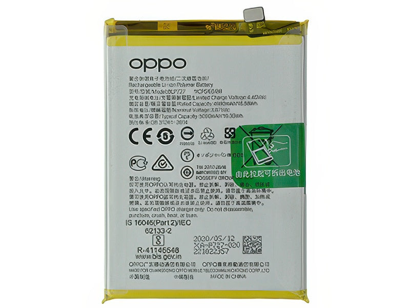 BLP727 Batteria 5000 mAh Li-Ion + Adesivo per Oppo A9 2020
