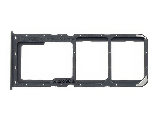 Sportello Dual Sim Card/SD Card + Alloggio Nero per Oppo A91