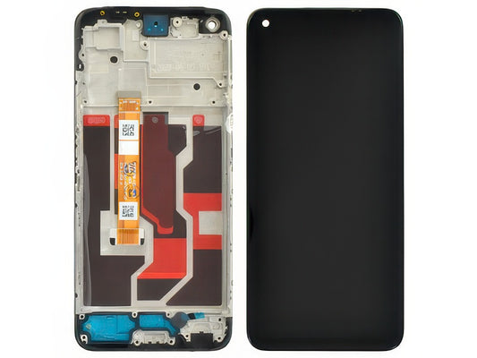 Lcd + Touch Screen + Frame Nero per Oppo A96