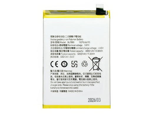 Batteria Litio 5000 mAh slim per Oppo A96